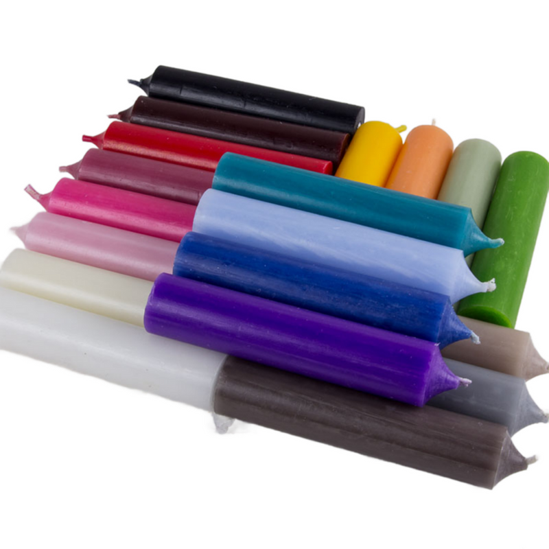 11cm Stabkerzen 10er Set im eleganten Stil, Farbe ROST, natürliches Design mit 2,2 cm Durchmesser, Höhe 11 cm, ca. 4 Stunden Brennzeit, Ruß- und tropffrei, Hoher Neidfaktor.