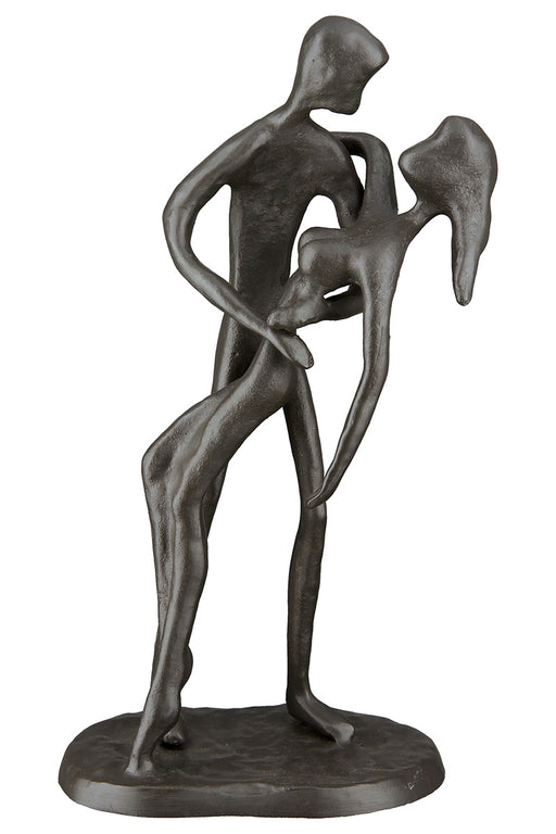 Eisen Design Skulptur "Im Arm"