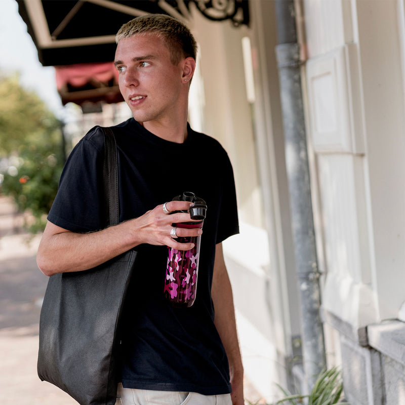 Sports Tracker, 0,8L, Burgund mit Aufdruck