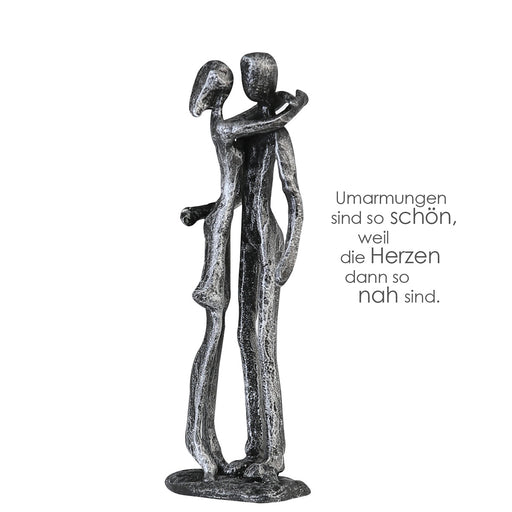 Design Skulptur"Couple"ant.silber H.18cm