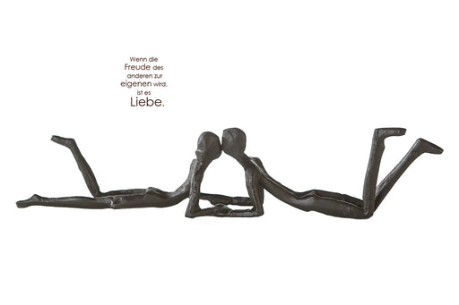 Design Skulptur"Loving"brüniert B.30cm