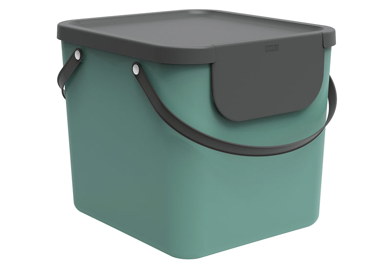 ROTHO Abfallbehälter Albula 40l 39,8x35,8x33,9cm mistletoe green