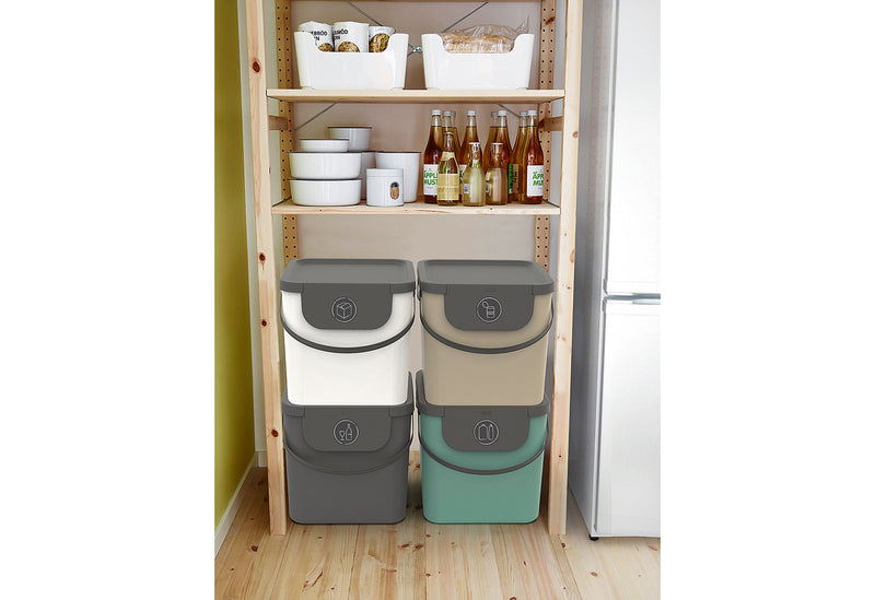 ROTHO Abfallbehälter Albula 40l 39,8x35,8x33,9cm horizon blue