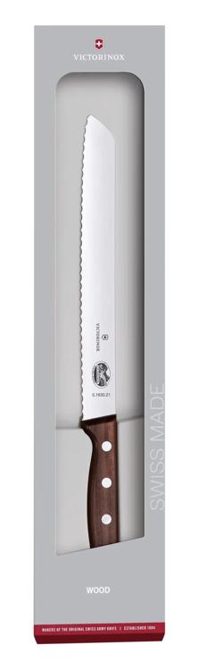 VICTORINOX Brotmesser Wood 21cm Wellen mod. Ahorn