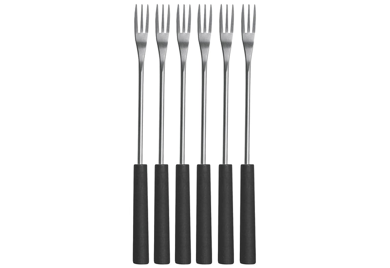 NOUVEL Käsefondue-Gabel schwarzer Kunststoffgriff 6 Stück