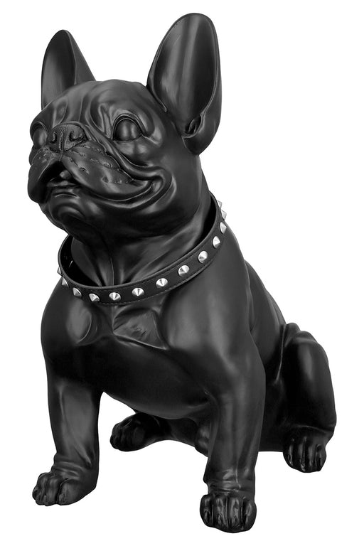 Figur"Bulldog"schwarz matt,Poly H.42,5cm