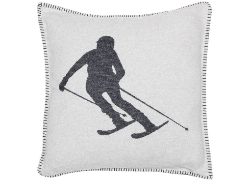Kissenhülle "Skifahrer" filz / 50x50 cm
