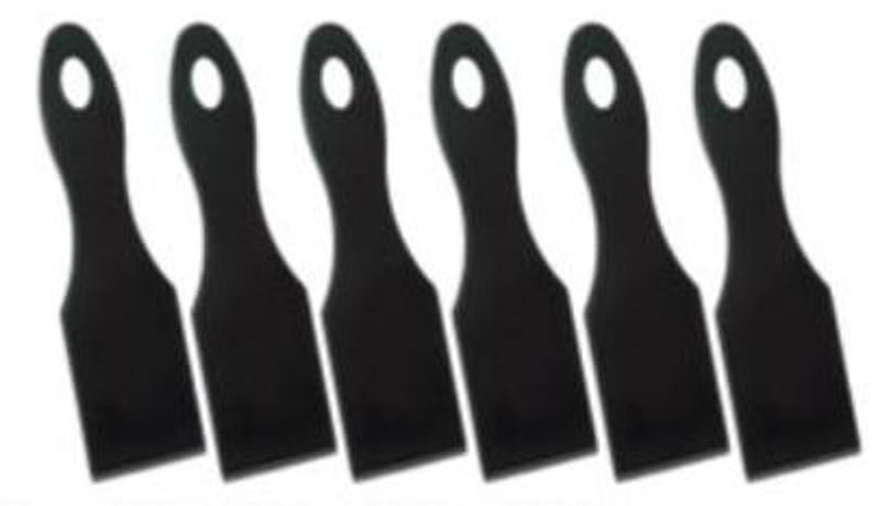 METALTEX Raclettespachtel 14x4cm schwarz 6 Stück