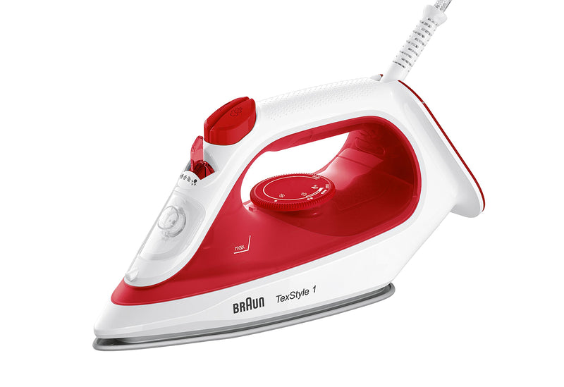 BRAUN Dampfbügeleisen TexStyle1 SI 1019 1900W rot