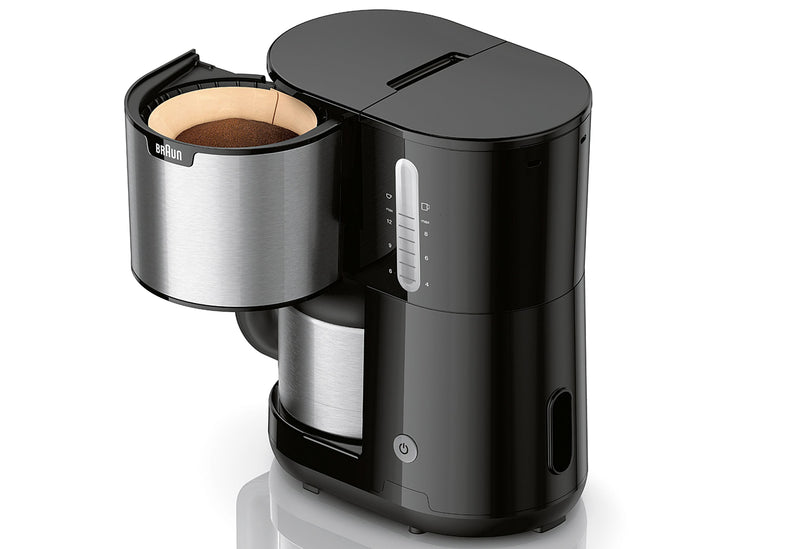 BRAUN Kaffeeautomat KF 1505 BK PurShine 9 Tassen Thermo schwarz