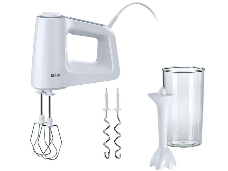 BRAUN Handmixer HM 3105  Mixfuß 500Watt weiß