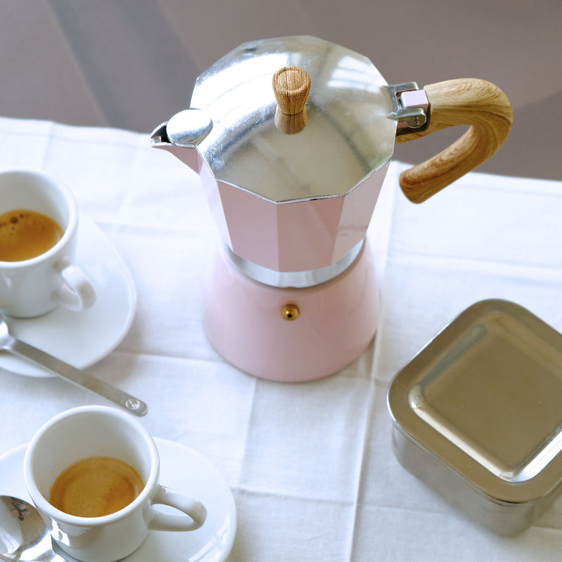 Venezia - Espressokocher, rosa, 6 Tassen