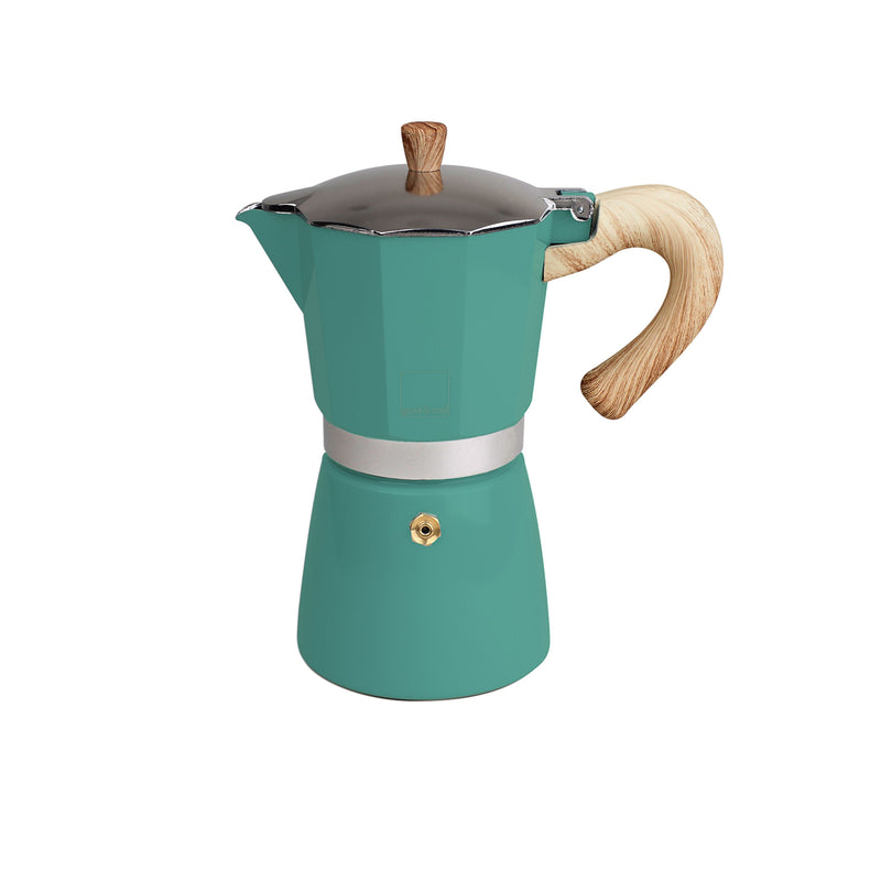 Venezia - Espressokocher, petrol, 9 Tassen