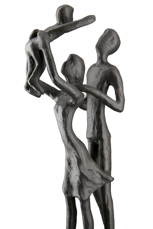 Eisen Design Skulptur "Familienglück"