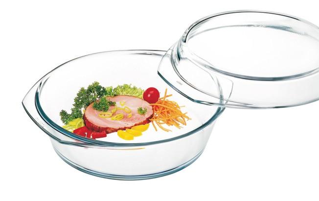 SIMAX Schüssel rund mit flachem Deckel 2 l