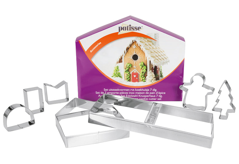 PATISSE Ausstechformen Set Knusperhaus 7teilig Edelstahl