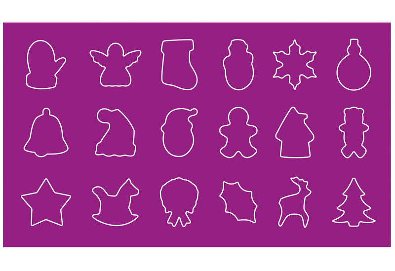 PATISSE Aussstechformen Set Weihnachten 18teilig Edelstahl
