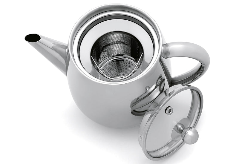 BREDEMEIJER Teekanne Duet Eva 1,1l Edelstahl poliert