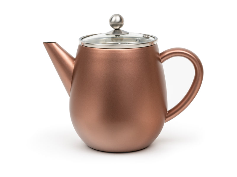 BREDEMEIJER Teekanne Eva 1,1l matt rostbraun