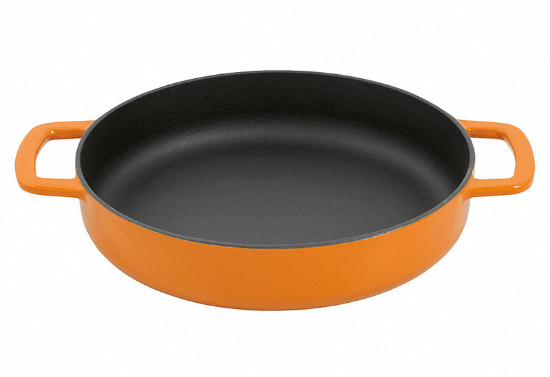 COMBEKK Bratpfanne Sous-Chef Ø28cm mit Doppelgriff orange