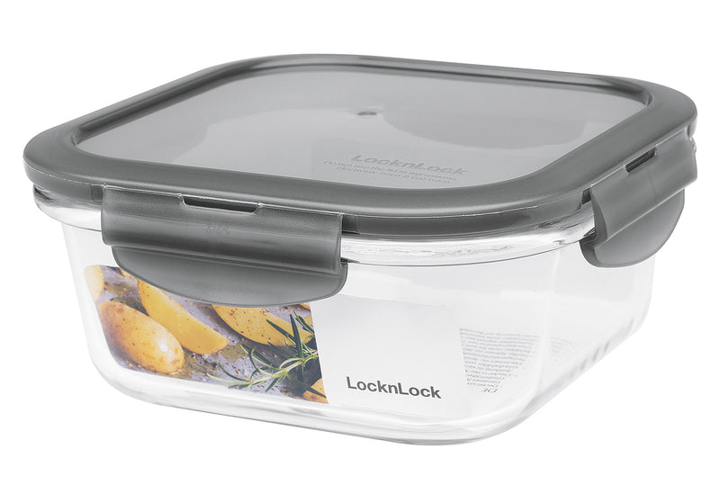 LOCK&LOCK Frischhaltedose Boroseal quadratisch 750ml 15,5x15,5x6,9cm