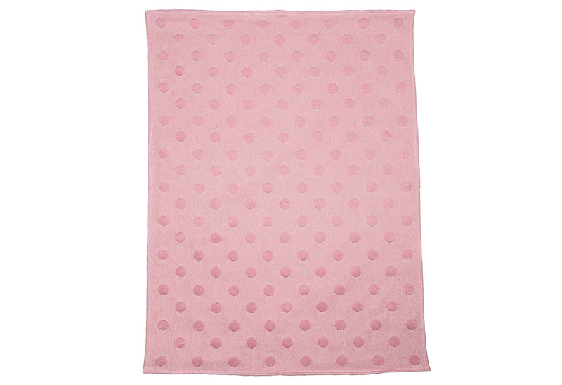 FUSSENEGGER Babydecke Riga Punkte 70x90cm rosa