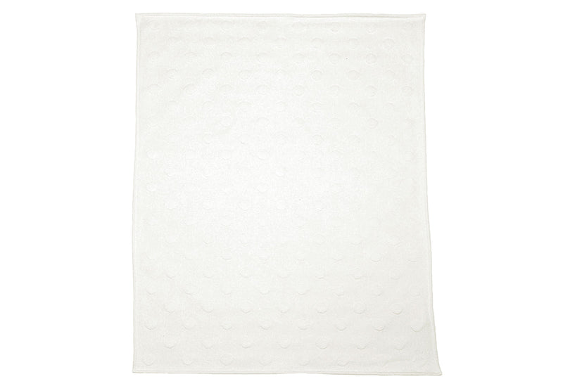 FUSSENEGGER Babydecke Riga Punkte 70x90cm weiß
