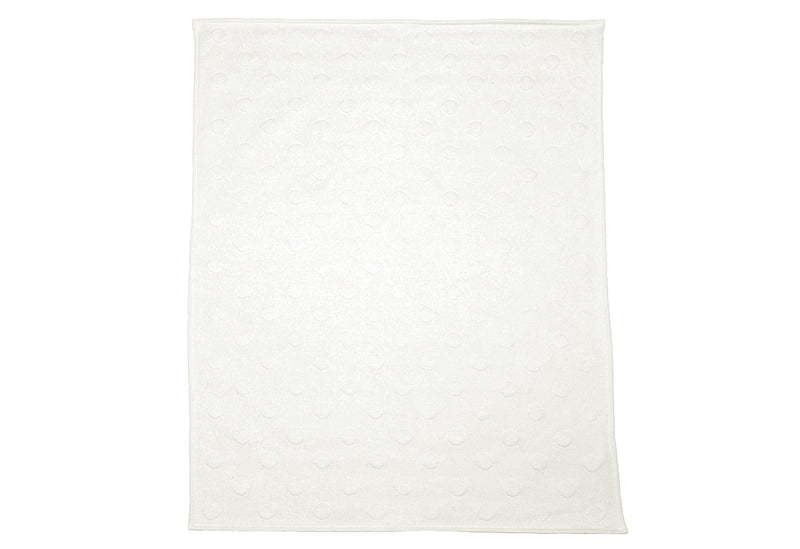 FUSSENEGGER Babydecke Riga Punkte 70x90cm weiß