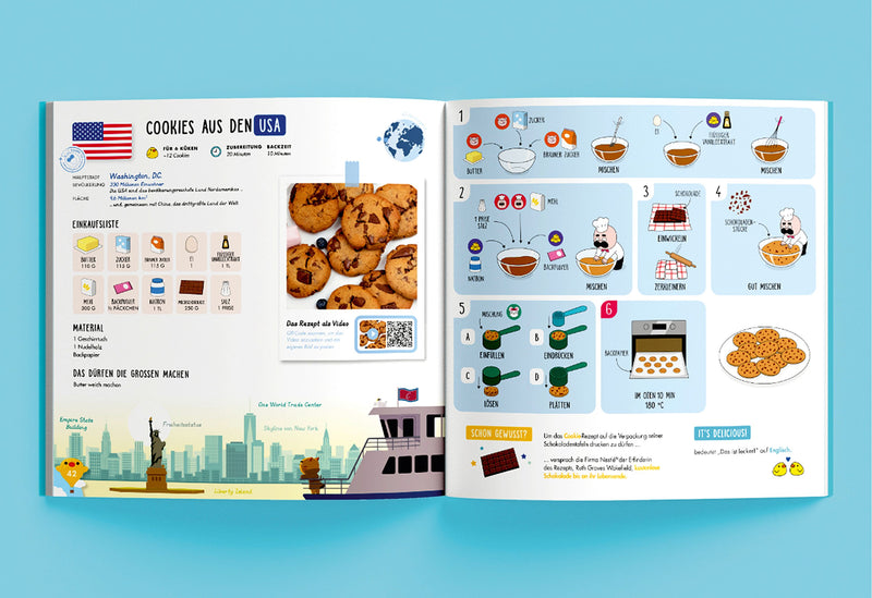 CHEFCLUB Backset Buch Die große Weltreise mit den Chefclub Messbechern