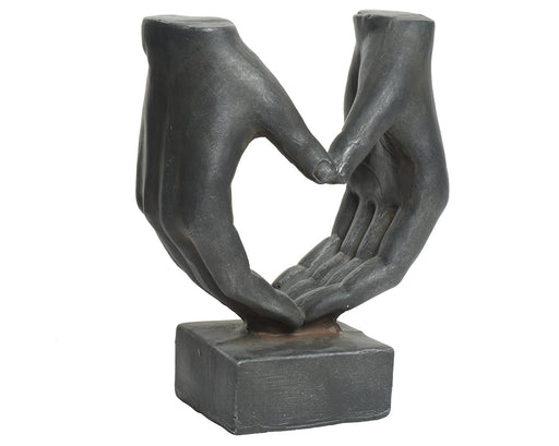 Polymagnesia Skulptur "Herz" auf Sockel