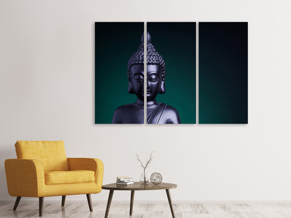 Leinwandbild 3-teilig Die Weisheit des Buddhas