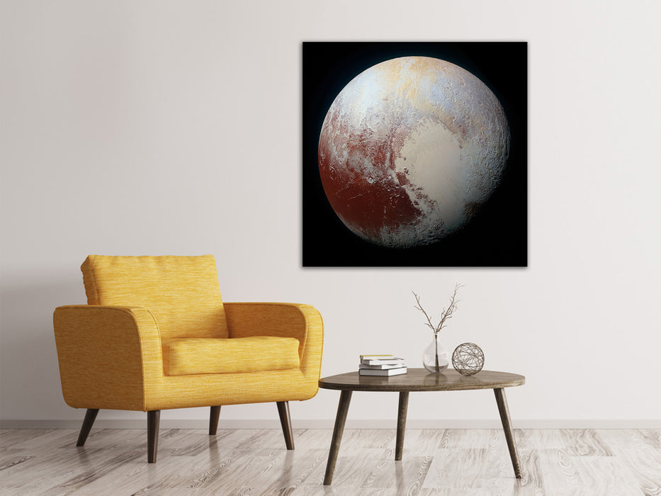 Leinwandbild Der Planet Pluto
