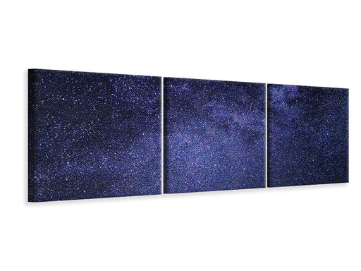 Panorama Leinwandbild 3-teilig Eine Million Sterne
