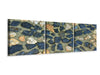 Panorama Leinwandbild 3-teilig Stein Mosaik