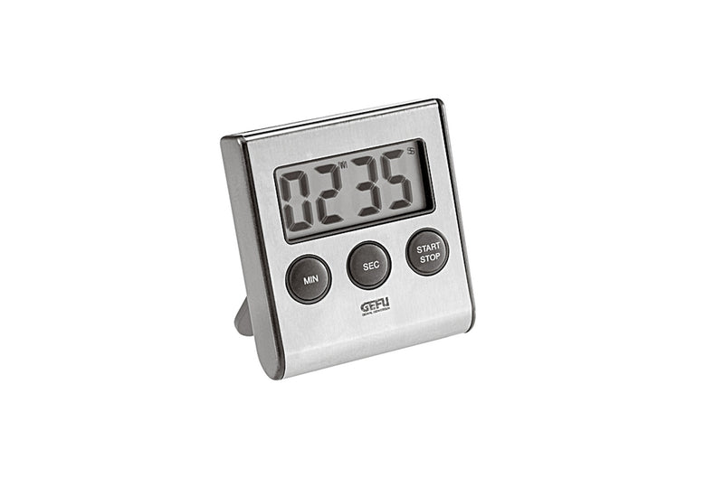 GEFU Timer/Kurzzeitmesser digital Edelstahl/Kunststoff incl.AAA-Batterie