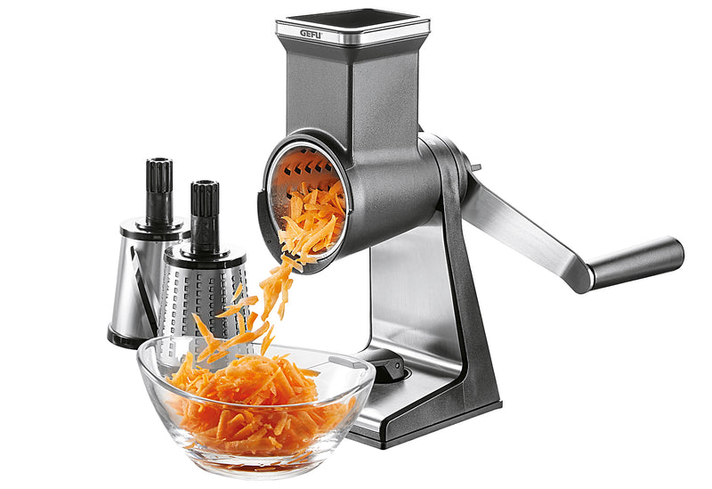 GEFU Trommelreibe Transforma Edelstahl/Kunststoff 28cm 3 Trommeln