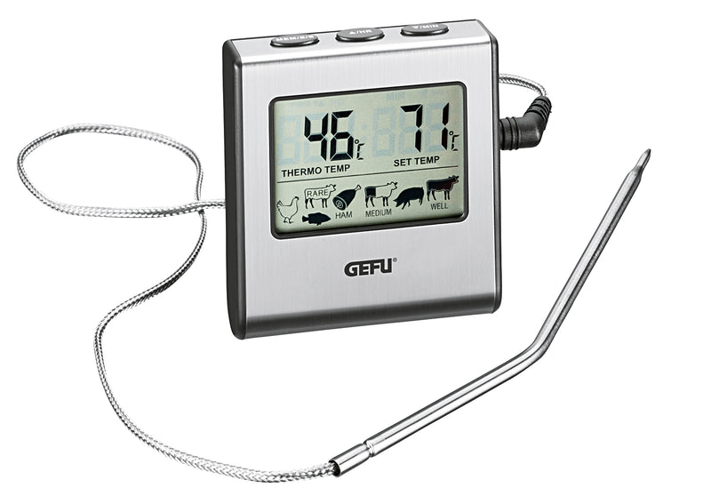 GEFU Bratenthermometer digital mit 1m Kabel Batterie