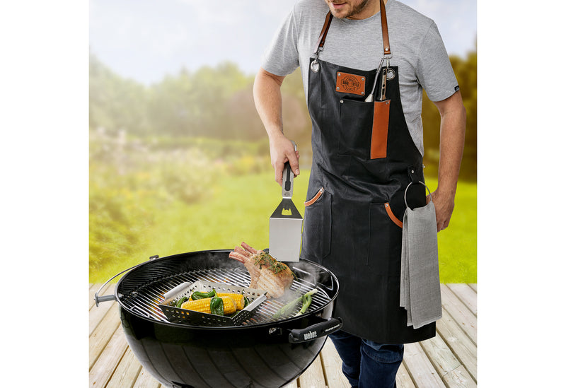 GEFU Baumwoll Grillschürze gewachst 90x65cm