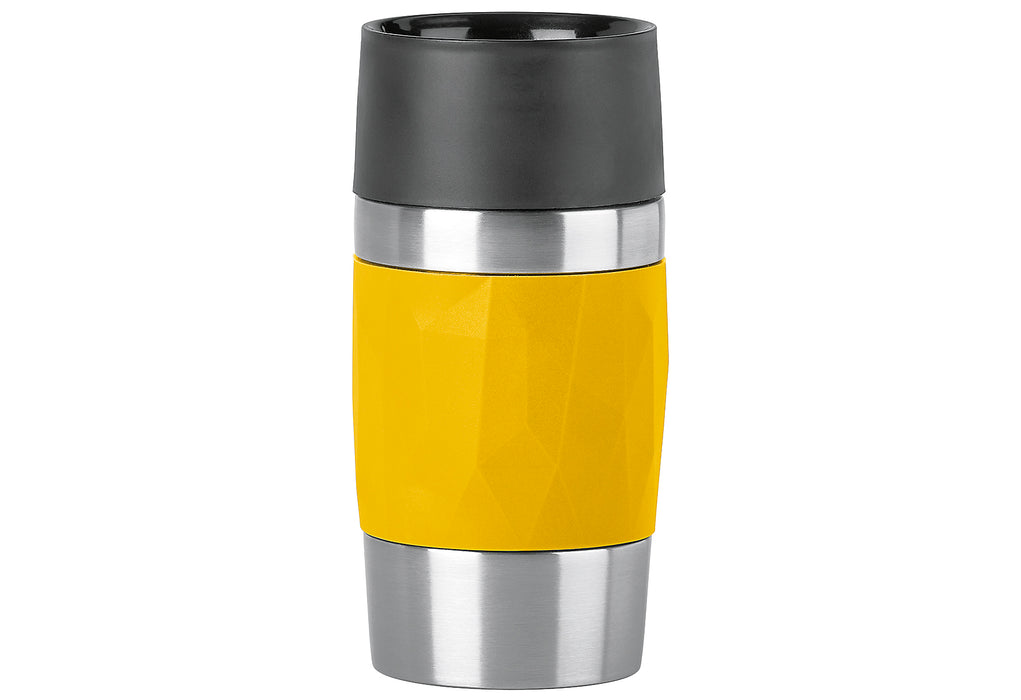 EMSA Isolierbecher Travel Mug Compact 0,3l Manschette gelb