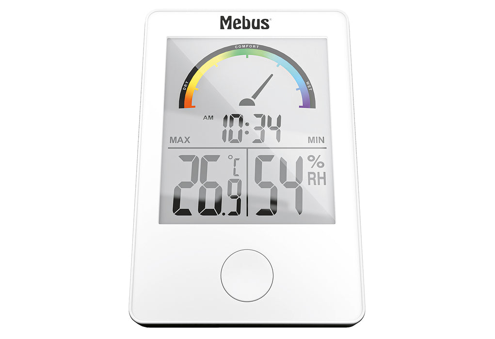 MEBUS Thermometer und Hygrometer Innen 5,9x8,8x2,3