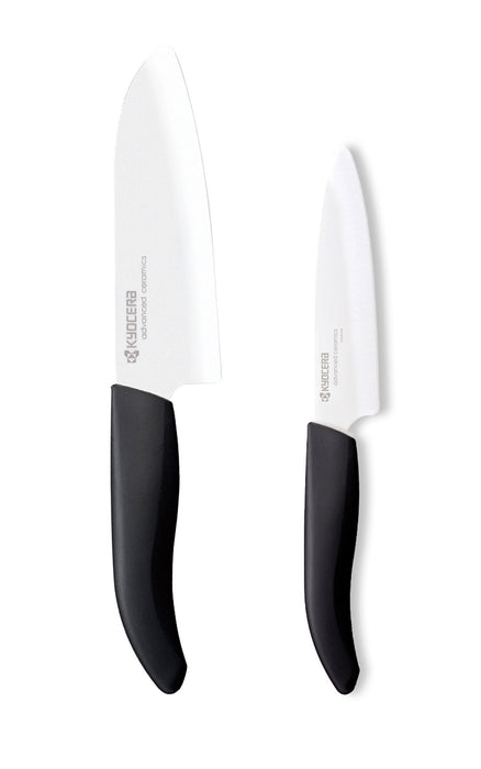 Schlicht und elegant der runde Messerblock von Kyocera, 6 - 8 Messer können platzsparend und klingenschonend darin aufbewahrt werden.