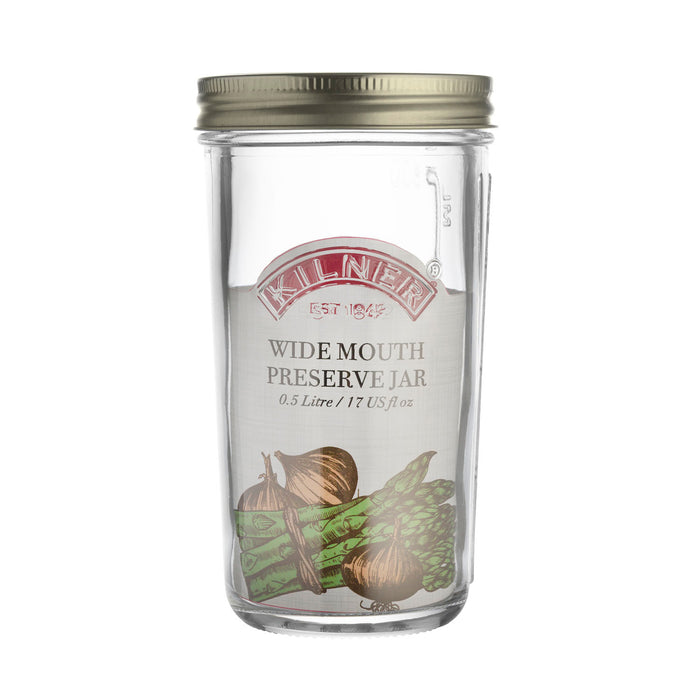Wide mouth mason jar, 500 ml