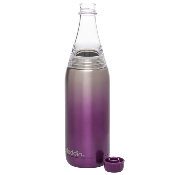 Wasserflasche in klassischem Design einer normalen Glas-Wasserflasche mit Isolierfunktion