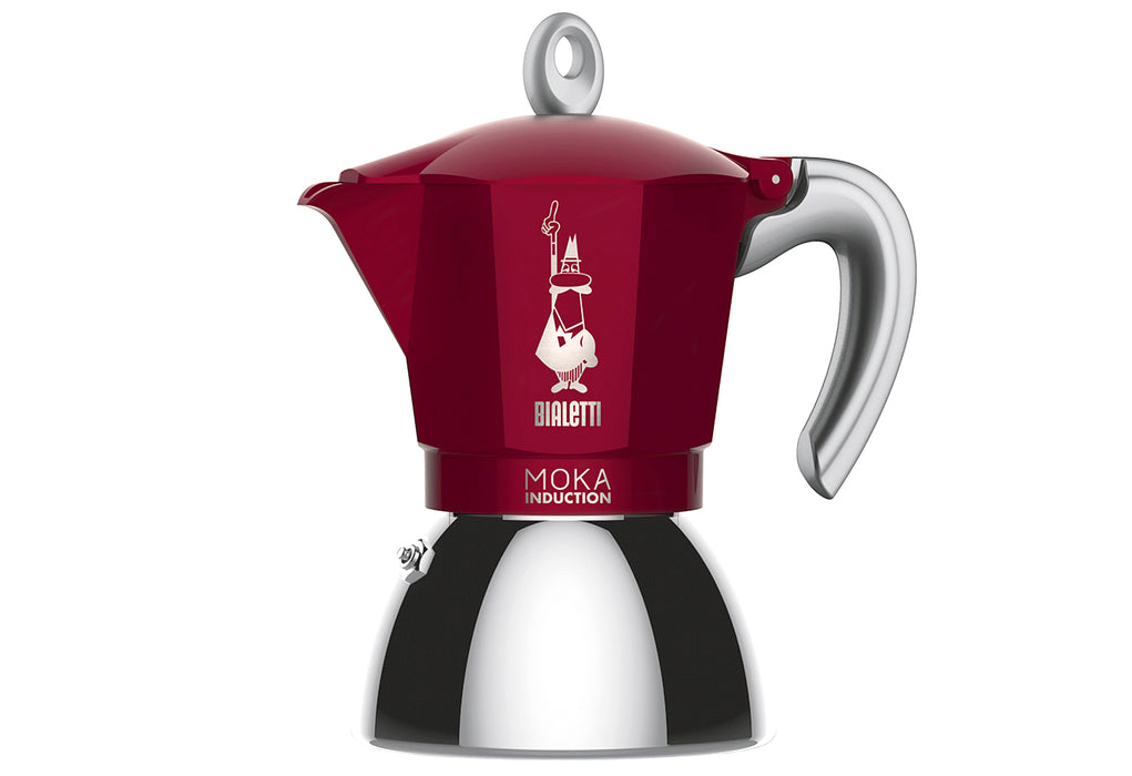 BIALETTI Espressokocher New Moka Induktion 2 Tassen rot