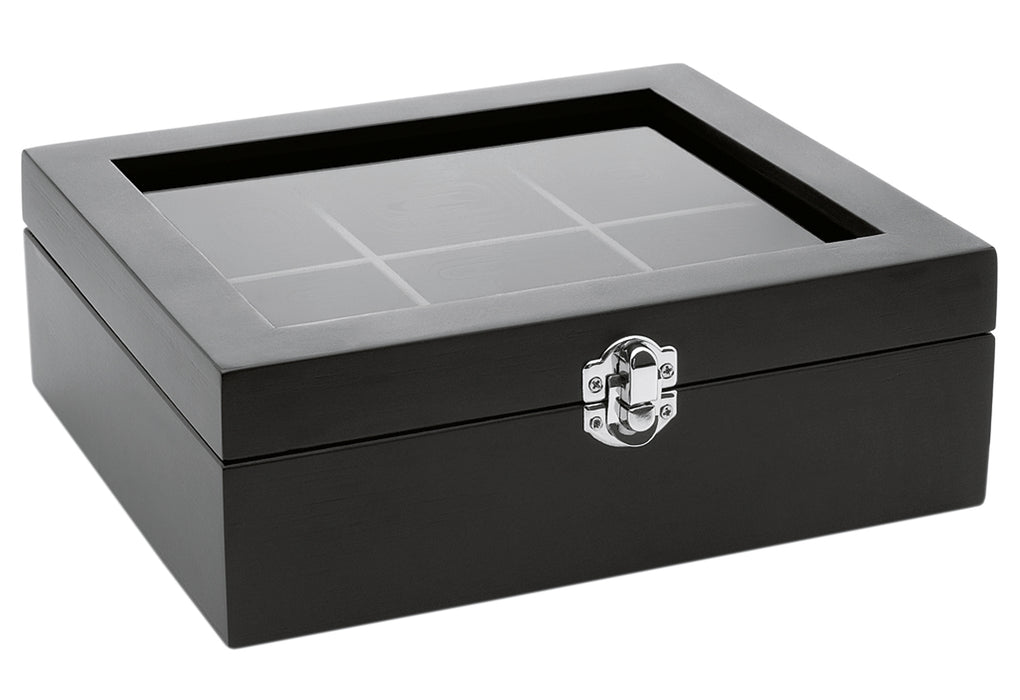 BREDEMEIJER Teebox 6er mit Fenster schwarz